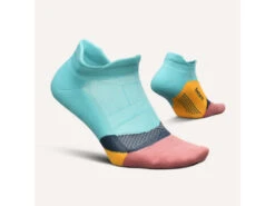 Feetures Elite Light Cushion No Show Tab Socks Takeoff Turquoise M -Wilson Store feetures elite light cushion no show tab socks tak 1