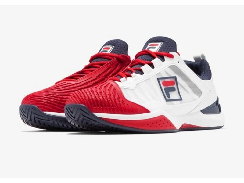 Fila Speedserve Men's Tennis Shoe White/Red/Navy 6 Fila Speedserve Men's Tennis Shoe White/Red/Navy - Image 4