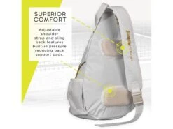 Franklin Pickleball Sling Bag White/Gold -Wilson Store franklin pickleball sling bag white gold 3