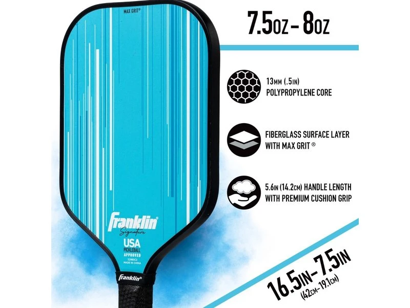 Franklin Signature Pro 13 Mm Pickleball Paddle Blue 6 Franklin Signature Pro 13 Mm Pickleball Paddle Blue - Image 4