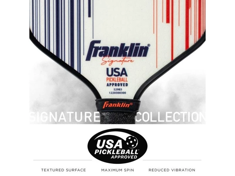 Franklin Signature Pro 13 Mm Pickleball Paddle White 4 Franklin Signature Pro 13 Mm Pickleball Paddle White - Image 2