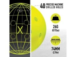 Franklin X-40 Pickleball X6 Yellow -Wilson Store franklin x 40 pickleball x6 yellow 3