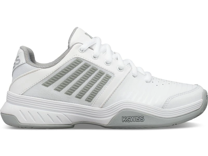 K-Swiss Court Express White/Silver Women's Shoe 4 K-Swiss Court Express White/Silver Women's Shoe - Image 2
