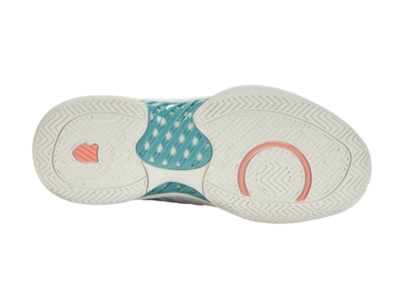 K-Swiss Hypercourt Express 2 Blanc/Blue/Desert Flower Women's Shoe 8 K-Swiss Hypercourt Express 2 Blanc/Blue/Desert Flower Women's Shoe - Image 6