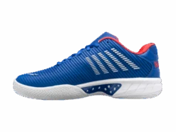 K-Swiss Hypercourt Express 2 Blue/White/Red Men's Shoe -Wilson Store k swiss hypercourt express 2 blue white red mens s 4