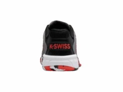 K-Swiss Hypercourt Express 2 Grey/White/Orange Junior Shoe -Wilson Store k swiss hypercourt express 2 grey white orange jun 3