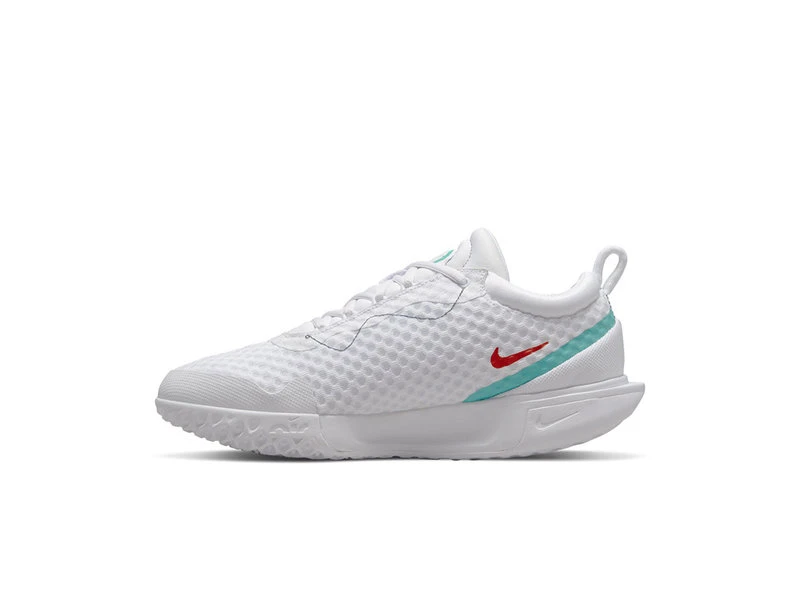 Nike Zoom Court Pro Women's Shoe- White/Teal/Red 4 Nike Zoom Court Pro Women's Shoe- White/Teal/Red - Image 2
