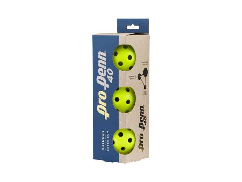 Penn Pro Penn 40 Outdoor Pickleball X3 3 Penn Pro Penn 40 Outdoor Pickleball X3 - Image 2