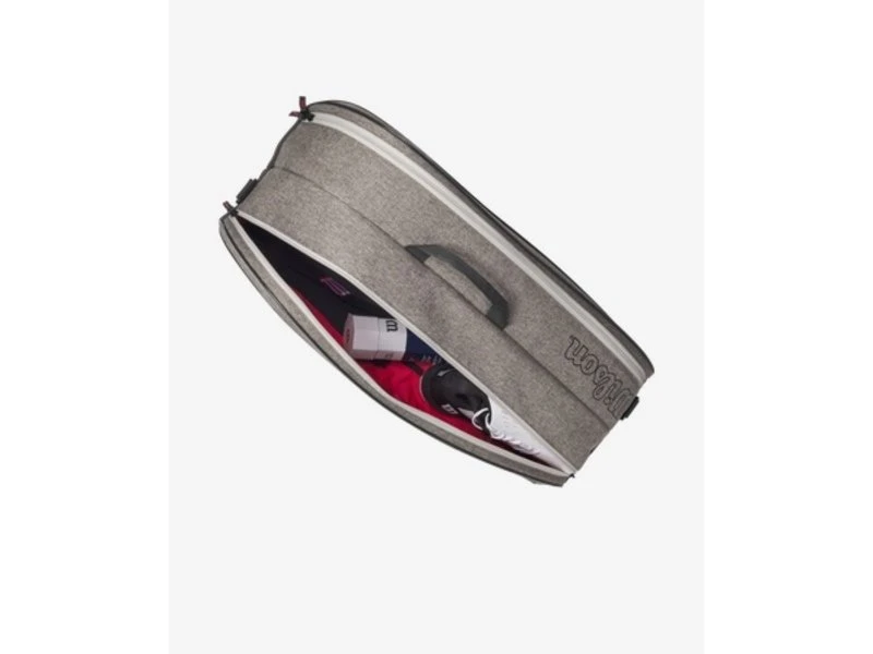 Wilson Team 6 Pack Racquet Bag- Heather Grey 8 Wilson Team 6 Pack Racquet Bag- Heather Grey - Image 6